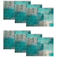 Bộ 4/6 tấm lót bàn ăn nghệ thuật trừu tượng hiện đại, phong cách mùa hè, màu trà, vân gỗ mộc mạc, tranh sơn dầu phối màu tương phản, bảo vệ mặt bàn, thích hợp cho nhà bếp, phòng ăn, đám cưới, trang trí ngày lễ, trang trí phòng, trang trí không gian, kích thước 18*12 inch/45*30 cm - Nhiều màu - Xem 11