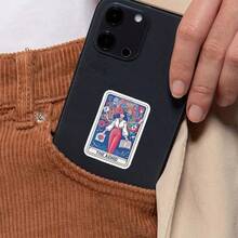 1张3英寸可移除户外防水乙烯基耐用创意礼品贴纸 - 艺术设计，色彩缤纷的抽象图案，时尚的心理健康意识贴纸，精美的笔记本电脑、平板电脑、手机壳装饰贴纸 - A - 查看 11