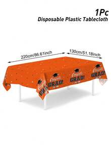 1 Khăn trải bàn tốt nghiệp, 220*130cm, khăn trải bàn dùng một lần bằng PE với thiết kế mũ tiến sĩ, khăn trải bàn chúc mừng tốt nghiệp, đồ dùng tiệc tốt nghiệp năm 2026, trang trí tiệc tốt nghiệp, trang trí lễ kỷ niệm chúc mừng tốt nghiệp, quà tặng tốt nghiệp, khăn trải bàn mùa tốt nghiệp, đồ trang trí tốt nghiệp 2026, trang trí nhà cửa, đồ dùng nhà bếp, trang trí bàn, trang trí mặt bàn - mùa tốt nghiệp - Xem 13