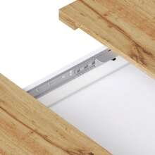 Telescopic Dining Table (110-140 X 80 Cm), Folding Dining Table, Ideal For 4-6 People, Extendable Dining Table, Space-Saving Kitchen Table, Suitable For Kitchen And Living Room, Dining Table With Snack And Wine Rack, White