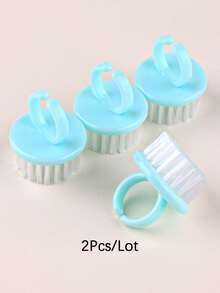 新款迷你指甲刷，美甲清洁刷，小巧指甲粉尘清洁器，死皮去除器，多功能刷 - 彩色 - 查看 13