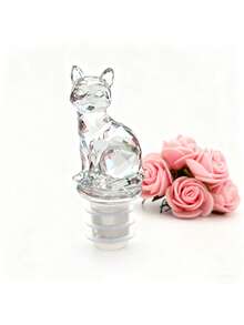 1个可爱动物造型葡萄酒瓶塞，猫狗主题创意瓶塞，适用于起泡酒、香槟、红酒，是情人节、节日派对、家庭聚会、葡萄酒和香槟保鲜的理想之选。 - 彩色 - 查看 11