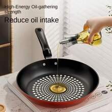 Frying Pan Non Stick 24cm Frying Pan Diamond,Lightweight & Easy To Clean, Induction Compatible - Red - View 9