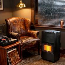 4200 Watt Gas Heater, Gas-Fired Heating Element, Ceramic Gas Oven Incl. Gas Hose, 3 Heating Levels