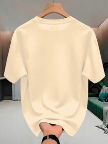 Skull Skeleton Streetwear T-Shirt, 100% Cotton, Men's And Women's Unisex Premium Shirt - 米色 - 查看 2