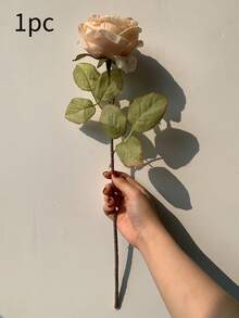 1/3/6支装，19.7英寸长仿真玫瑰，焦玫瑰色，适合DIY花墙、场景布置、客厅卧室花瓶插花、婚礼、派对、花园装饰、餐桌装饰、家居装饰、卧室装饰、母亲节礼物、生日、毕业季装饰、返校季装饰 - 彩色 - 查看 15