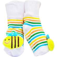 Calcetines Antiderrapentes para Bebés 1 Año - Estrellitas de Colores con Diseños de Conejo y abejita- Suaves y Seguros para Primeros Pasos,40965719 - Multicolor - Ver 2