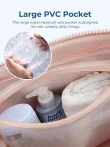 Stylish Women's Must-Have Beach Tote Bag - Fashionable Waterproof Coastal Getaway Carryall With Multi-Layer Organization, Dry/Wet Separation Design For Sandy Adventures, Weekend Trips & Seaside Vacations, Lightweight Beach-To-City Companion - Multicolor - View 8