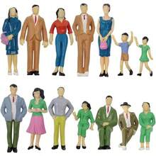 11/21/31pcs 1:25 Scale Mini Human Figures Model, Small Plastic Dolls For Miniature Building Scene, Standing & Sitting Posture - Miniature People - View 2