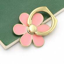 奢华钻石山茶花手机指环支架 | 闪亮金属360°旋转支架及通用桌面支架，适用于所有手机 - 彩色 - 查看 40