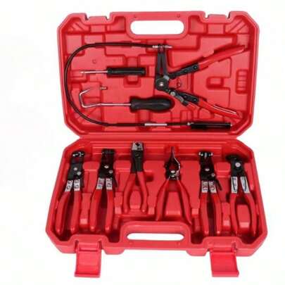 SGIAWETA-Heavy Duty Portable Multi-Function Car Fuel And Vacuum Hose Removal Pliers With Hose Clamp - Integrated Car Repair Pliers With Ergonomic Handle, Suitable Fuel Lines, Vacuum Hoses, Pipes - Compatible With Most Vehicles, Durable Structure - Birthday