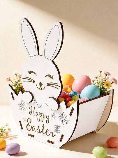 Easter Bunny Egg Holder, Easter Egg Storage Rack, Easter Party Decor, Home Easter Decoration, Kitchen Tabletop Decor, Home Decor, Desk Decor, Easter Egg Hunt Party Supplies, Easter Gifts, Party Favors