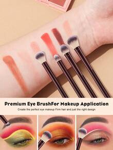 8PCS Makeup Tools Set Including:7PCS Makeup Brush Set+1pc Storage Bag - Multicolor - View 9