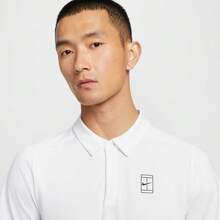 Nike 男士 AS M NKCT DF ADVTG POLOPOLO 针织翻领短袖T恤 TFZ6908-100 - 白色 - 查看 3