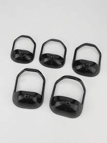 Men's 5-Piece Beard Modeling Tool Goatee Modeling Template ABS Material Beard Trimming Print Beard Outline Can Draw Various Beard Styles, Such As Curved Or Straight Cheek Lines, Goatee And Beard Trimming Shaving Set, Saving Time. - Multicolor - View 8