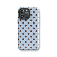Soft & Cute White Polka Dot Phone Case, Y2K Style, Compatible With IPhone 17/16/15/14/13/12/11 Pro Max - 藍色 - 查看 2