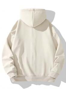 Unisex American Style Zip-Up Hoodie Sweatshirt, Casual Jacket, Versatile Autumn/Winter - Khaki - View 5