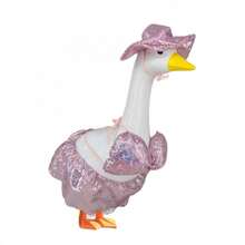 23 Inches Porch Goose Outfit Shiny Bikini Costume With Hat For Lawn Goose Statue, Patio Decoration - 3pcs - Xem 4