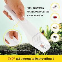 2Pcs Bug Catcher Quick Release Insect Catching Tool Humane Insect Observer With Clear Window 27cm Contactless Bug Catching Container Nature Exploration - A - View 2