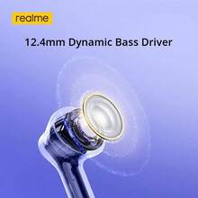 Realme Buds T200 Lite，蓝牙耳机，12.4mm 动圈低音单元，32dB 主动降噪，长达 50 小时播放时间，Hi-Res Audio 认证，双设备连接 2.0，黑色 - 白灰色 - 查看 8