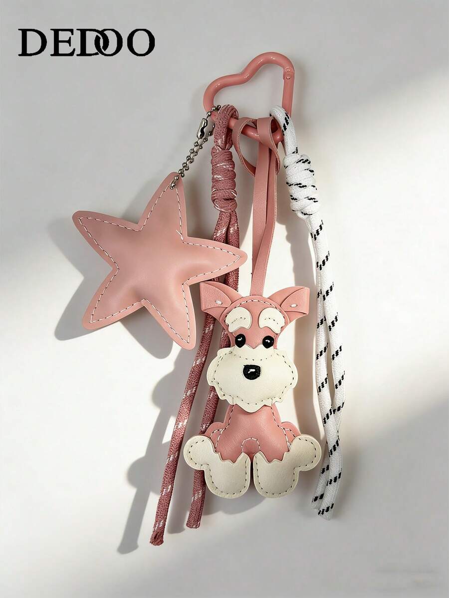 Dedoo INS Trending Dachshund Chocolate Personalized Baseball Keychain Pendant Woven Lanyard Accessory "I Love My Boyfriend" Kawaii Beach Essentials