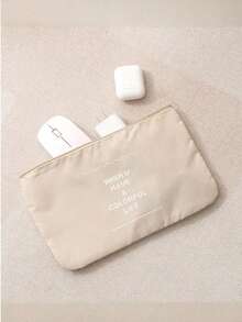 7件套多功能收纳袋套装 - 包括内衣收纳袋、衣物收纳袋、励志语录行李收纳袋、衣物、内衣、鞋子、化妆品收纳袋，高效时尚，尼龙材质。 - 彩色 - 查看 6