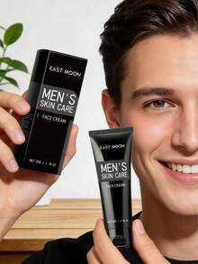 EAST MOON Crema de Maquillaje Natural para Hombres - Maquillaje Sin Trazas y Fresco, Mantenimiento Cutáneo, Ahorra Tiempo en Rutina Diaria, Hidratación Intensa, Brillo Luminoso, Oculta Imperfecciones, No Reseca la Piel - Niacinamida - Ver 1