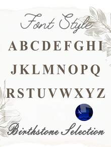 18K Gold Plated Stainless Steel Personalized Initial Necklace With Birthstone, Comes With Box Chain, Elegant Letter Birthstone Necklace, Birthstone Jewelry, Initial Necklace Gift For Her, Birthday Gift For Her, Valentine's Day Gift - Gold - View 75