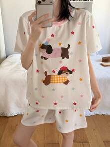 Pure Slumber Women Lounge Sets - Apricot - View 4