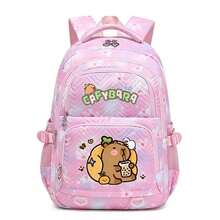 Capybara Cute Girl's Ultra-Light Weight Campus Backpack, Fashion Lightweight Travel Backpack, Ergonomic Design School Bag, Handbag, Casual Bag For Back To School Season,Large-Capacity Multi-Layer Pencil Case,Back To School Supplie Essentials Cartuchera Escolar Office Supplies Valentine's Day Gifts - Multicolor - View 12
