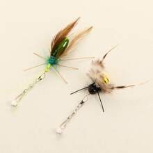 1pc Handmade Replacement Wand Head, Realistic Insect Design Pet Toy, Cat Toy For Self-Entertainment, Interactive Toy, Durable Scratch & Bite Resistant Wings Made Of Polyester - Multicolor - View 1