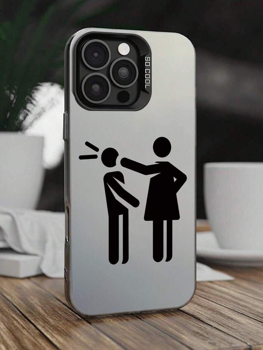 1 chiếc ốp lưng điện thoại cao cấp tối giản họa tiết 2D ngộ nghĩnh, thời trang, chống trượt, cảm giác cầm nắm sang trọng, phù hợp với Apple 17/16/15/14/13/12/11 Pro Max và Galaxy S23/S22/S21 và A54/A53/A52/A34/A15 Series, một món quà tuyệt vời dành cho đồng nghiệp, bạn bè, gia đình, người yêu hoặc chính bạn vào dịp sinh nhật, năm mới, ngày Valentine, Ramadan, Lễ Phục Sinh. - màu đen - Xem 1