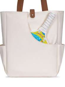 轻便时尚的匹克球拍包 - 适合户外活动、旅行和日常通勤的运动装备 | 夏季海滩必备，耐用设计，防水多口袋收纳包 | 送给注重健康的运动员、健身爱好者和旅行爱好者的完美礼物 - 彩色 - 查看 8