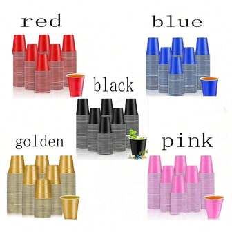 10-100 st/set mini återanvändbara partymuggar, kulmuggar för snacks och juice, lämpliga för olika fester