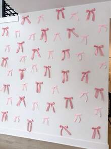 10个红色蝴蝶结蛋糕装饰，适合DIY蝴蝶结装饰、生日派对、周年纪念、婚礼蛋糕装饰、节日礼品包装、烘焙甜点蝴蝶结装饰、主题派对 - 彩色 - 查看 4