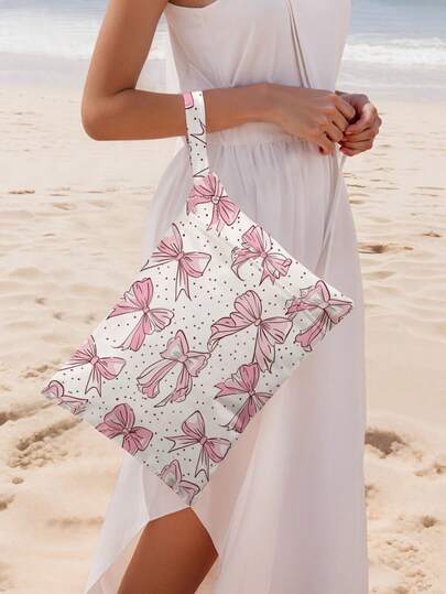 1 stuk waterdichte luiertas met vlinderprint, draagbare reistas voor kleding, zwemkleding, toiletartikelen en luiers