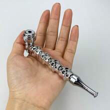 1 chiếc tẩu hút thuốc hình đầu lâu có thể tháo rời kèm bộ lọc và nắp đậy, có 2 màu để lựa chọn, món quà tuyệt vời nhất cho Ngày của Cha và các ngày lễ. - Nhiều màu - Xem 2