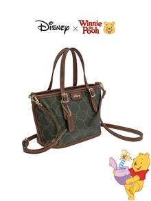 迪士尼小熊维尼篮子水桶包 - 官方授权吊坠，卡通印花单肩包，休闲时尚手提包，生日礼物 - 彩色 - 查看 4