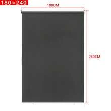Outdoor Roller Blind, Vertical Blind, Balcony Roller Blind, Outdoor Sun Protection For Terrace, Anthracite - Anthracite - View 14