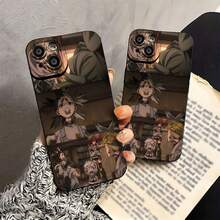 Personajes de anime con peinados y expresiones únicos. Esta elegante funda es compatible con iPhone 17, 16, 15, 14 Pro Max, 13, 12, 11, XR y XS Plus. Fabricada en TPU flexible, resistente a golpes y arañazos, ofrece una excelente protección contra caídas y un agarre cómodo. Es un regalo ideal para familiares, amigos y seres queridos, y una opción perfecta para festivales. - Negro - Ver 5