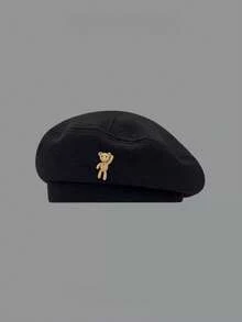 Cartoon Bear Casual Polyester (Polyester) Beret Hat For Daily Wear - Multicolor - View 16