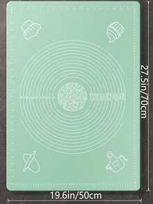 1 件特大 27.6 英寸/ 25.6 英寸/ 19.7 英寸硅胶烘焙垫面团揉面垫、不粘擀面糕点面团披萨垫、烘焙垫、面包糕点板、硅胶饼皮垫 - 彩色 - 查看 24