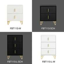 SoBuy FBT115-W Bedside Table With 2 Drawers For Box Spring Bed, Sofa Table, Side Table, Telephone Table, Nightstand, White W X H X D Approx.: 40 X 47 X 40 Cm