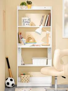 SoBuy 折疊桌、帶架子的電腦桌、折疊桌、工作桌、家庭辦公桌、壁桌、筆記型電腦桌，寬 x 高 x 深約。 64 x 145 x 58 厘米，白色 FWT92-H-W