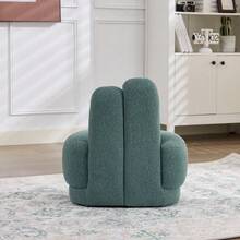Living Room Chairs - Green + Fabric + Foam + Plywood + Solid Wood + Foam - View 5
