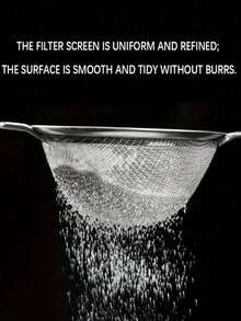 3 filtry siatkowe ze stali nierdzewnej – duże/średnie/małe, sitko do spieniania mleka, separator białek jaj, łyżeczka do filtra do kawy, sito do mąki, sitko do przypraw, sitko do herbaty, gruboziarnista solniczka, gadżety kuchenne, przybory do pieczenia, prezenty do domu, idealne dla kobiet - Srebro - Zobacz 10