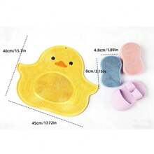 Yellow Duck Foot Massage Anti-Slip Bath Mat, Massage Back Pad, Bathroom Foot Wash Shower Duck Mat, Bathroom Accessories, Bathroom Set, Gift For Women, Shower Mat, Bathroom Floor Mat, Bath Mat, Bathroom Carpet, Bathroom Accessories - Multicolor - View 15