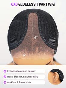 MEGALOOK Glueless 6x6 T-Part Lace Water Wave Wig 100% Human Hair Pre Cut Lace Closure Wig Transparent Lace Natural Color 14 26 Inch Bob Wig - Natural Looking Daily Use Office Ready Corpse Bride Halloween Vibes Party Style Y2K Baddie Vacation Outfits Outdoor Cosplay Campus School Holiday Christmas Part Wedding Festival Ready For Women - SNatural - View 7