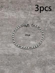 Minimalist Link Bracelet - Silver - View 6
