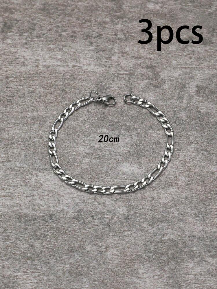 Minimalist Link Bracelet - Silver - View 6
